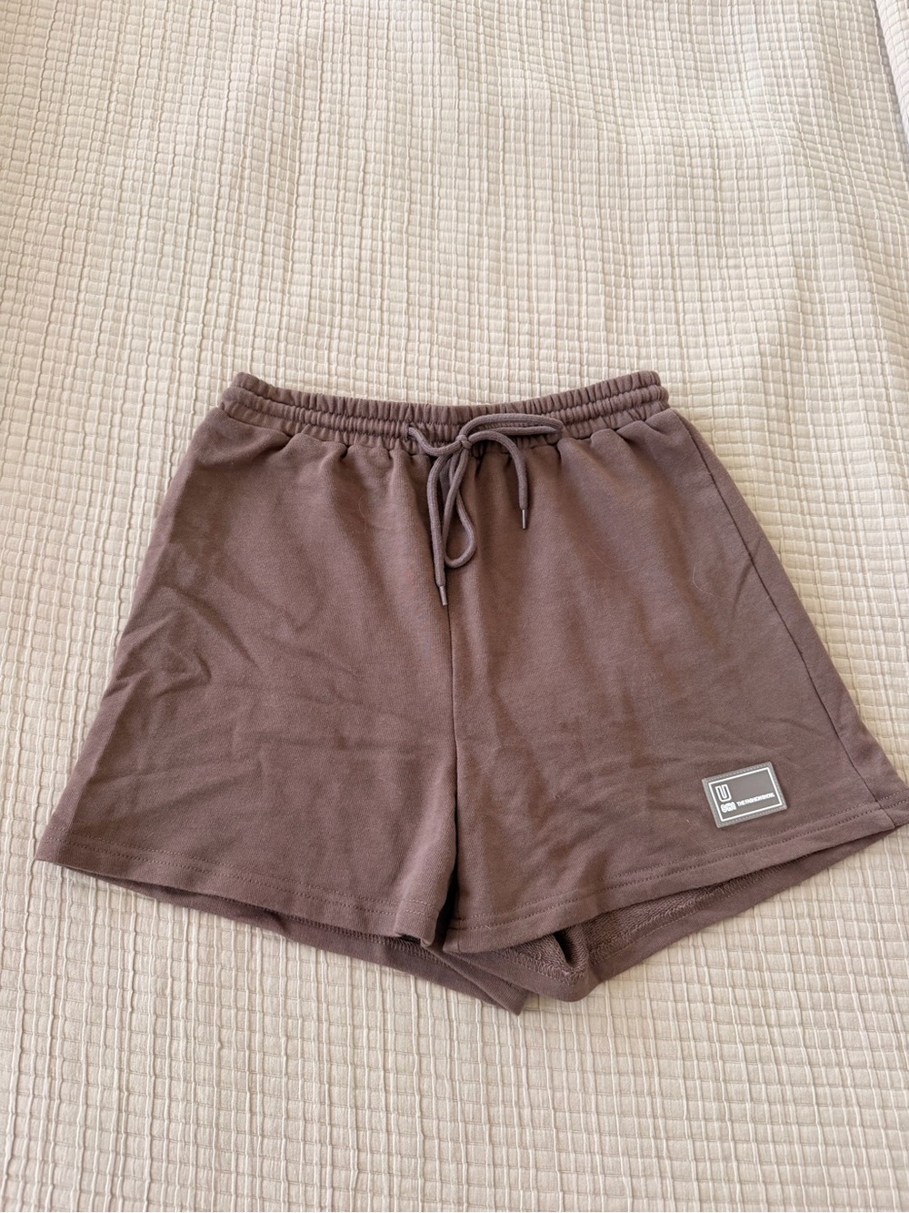 Women's Drawstring Lounge Shorts in Chocolate Brown